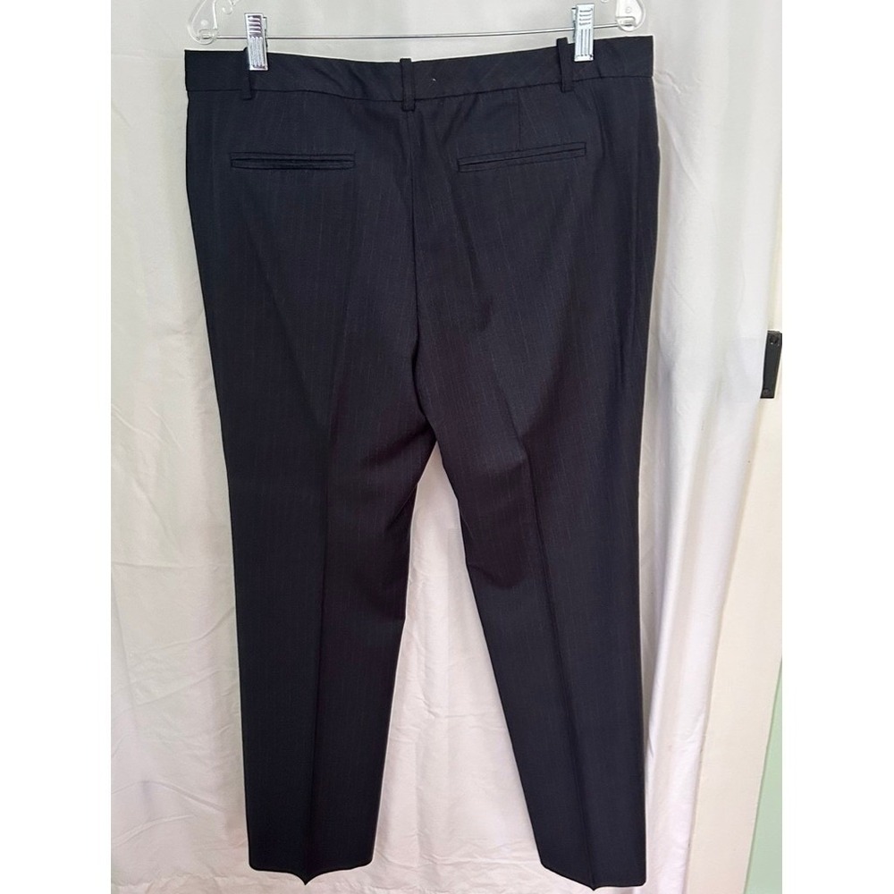 DKNY Blue Pinstripe Dress Pants Career Business Trousers Size‎ 14